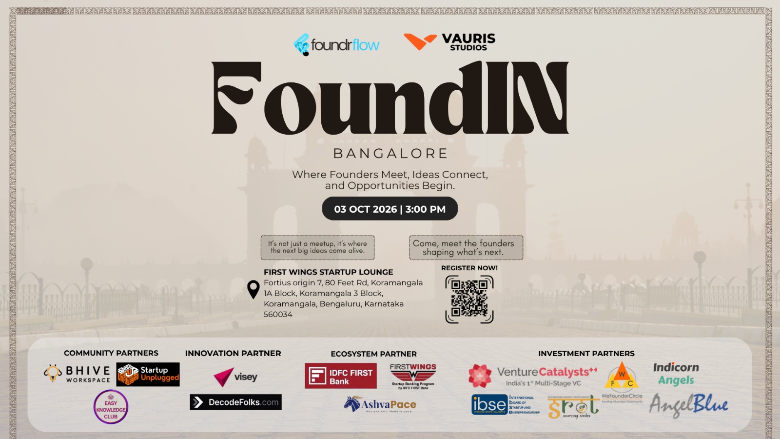 FoundIN Bangalore — event poster